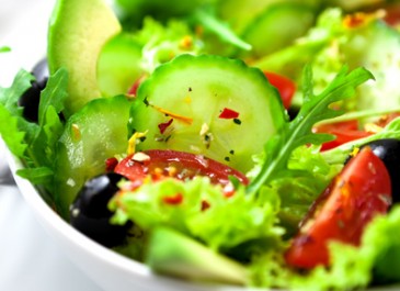 Avocado Salad with Warm Sesame Vinaigrette