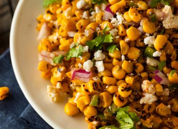 Grilled Peach and Corn Salad