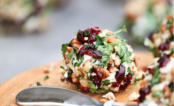 Vegan Cranberry Cheese Ball