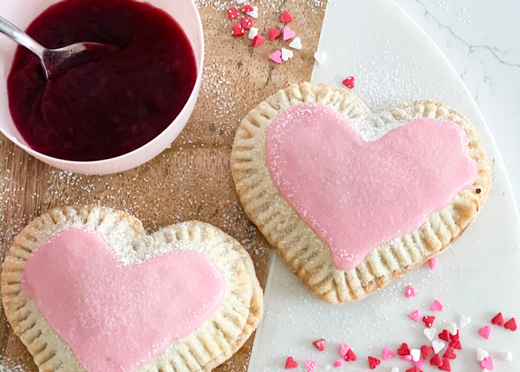 The Cake Mama’s Vegan Raspberry Heart Shaped Hand Pies