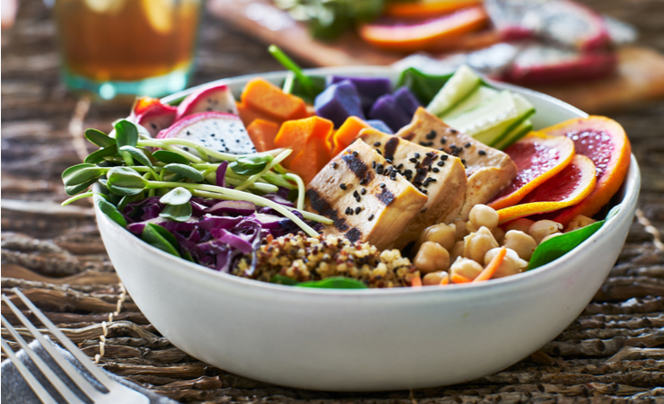 Yam & Tofu Buddha Bowls