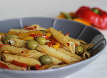 Pasta Salad with Olives and Mozzarella