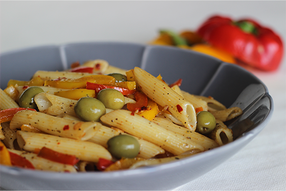 Pasta Salad with Olives and Mozzarella