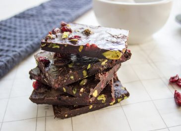 Crunchy Nut Free Dark Chocolate Holiday Bark