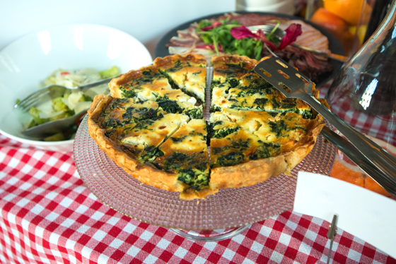 Yam and Goat Cheese Filo Tart