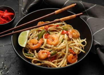 Sweet & Spicy Shanghai Shrimp Noodles