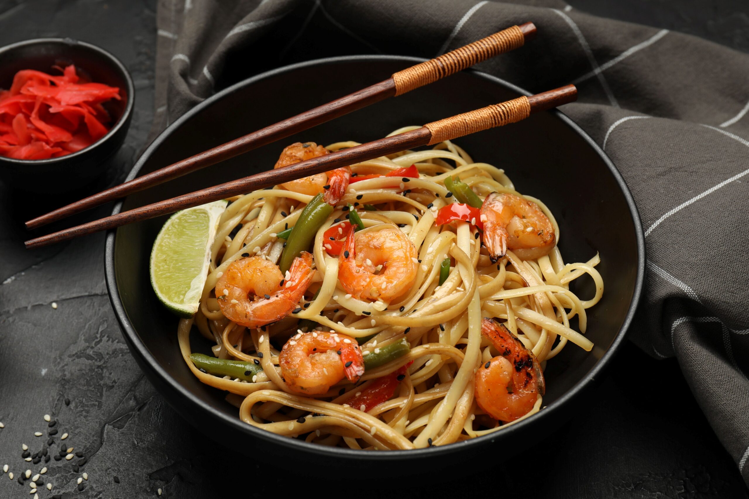 Sweet & Spicy Shanghai Shrimp Noodles